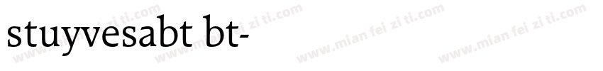 stuyvesabt bt字体转换